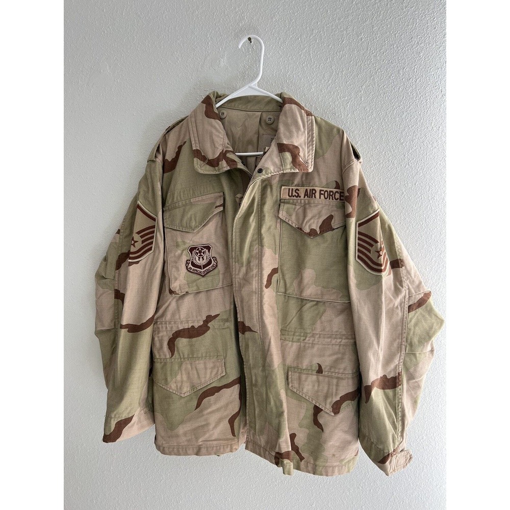 Vintage USGI Cold Weather Field Jacket, Medium Regular, Desert Camouflage